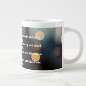 Customized Poem on Birthday Mug Grote Koffiekop (Rechts)