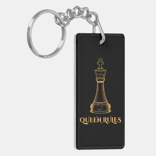 Customized Queen Rules Sleutelhanger (Voorkant Links)