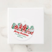 Customized Real Estate Company Christmas Party Bedankjes Labels (In situ)