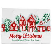 Customized Real Estate Company Christmas Party Groot Cadeauzakje (Achterkant)