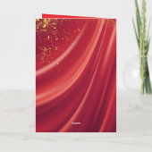 Customized Red Gold Festive Chinese New Year Card Kaart (Achterkant)