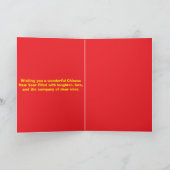 Customized Red Gold Festive Chinese New Year Card Kaart (Binnen)