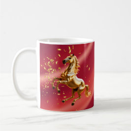 Customized Red & Gold Festive Chinese New Year  Koffiemok