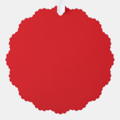 Customized Red & Gold Festive Chinese New Year  Ornament Kaart (Achterkant)