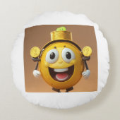 Customized round pillow cover, adding a fun . rond kussen (Voorkant)