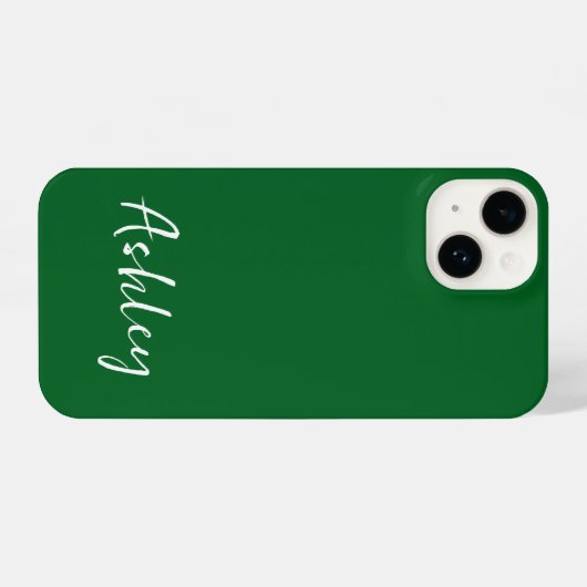 Customized Simple Stylish Modern Minimal Monogram  iPhone Hoesje (Achterkant horizontaal)