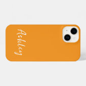 Customized Simple Stylish Modern Minimal Monogram  iPhone Hoesje (Achterkant horizontaal)