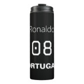 Customized Striker Varsity Name Number Soccer Thermosbeker (Voorkant)