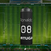 Customized Striker Varsity Name Number Soccer Thermosbeker