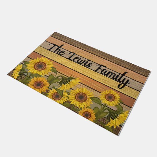 Customized Sunflower Decor, Garden Mat (Schuin)