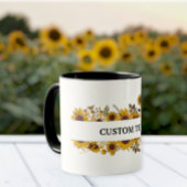 Customized sunflower mug, Sunflower mug Mok