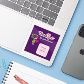 Customized Thank You Card for Your Purchase Labels (Laptop met iPhone)