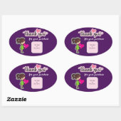 Customized Thank You Card for Your Purchase Labels (Vel)