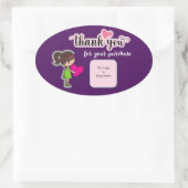 Customized Thank You Card for Your Purchase Labels (Tas)