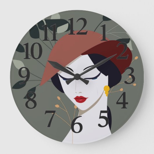 Customized wall clock for home grote klok (Voorkant)