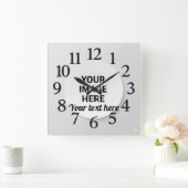 Customized Wall Clock Vierkante Klok (Huis)
