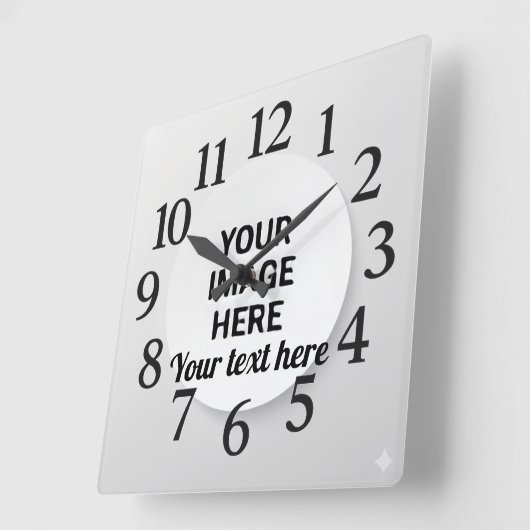 Customized Wall Clock Vierkante Klok (Hoek)