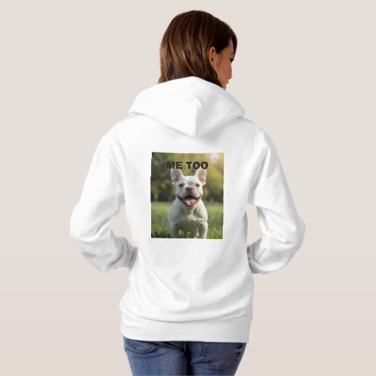 Customized with 2 and text hoodie (Achterkant volledig)