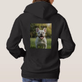 Customized with 2 and text hoodie (Achterkant)