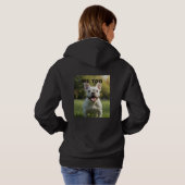Customized with 2 and text hoodie (Achterkant volledig)
