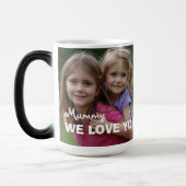 Customized with 2 and text magische mok (Links)