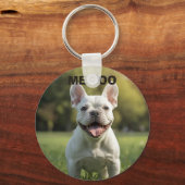 Customized with 2 and text sleutelhanger (Achterkant)