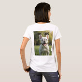 Customized with 2 and text t-shirt (Achterkant volledig)
