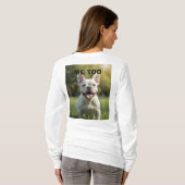Customized with 2 and text t-shirt (Achterkant volledig)