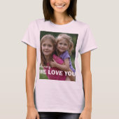 Customized with 2 and text t-shirt (Voorkant)