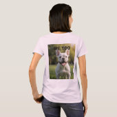 Customized with 2 and text t-shirt (Achterkant volledig)