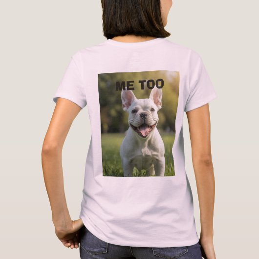 Customized with 2 and text t-shirt (Achterkant)