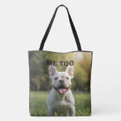 Customized with 2 and text tote bag (Achterkant)
