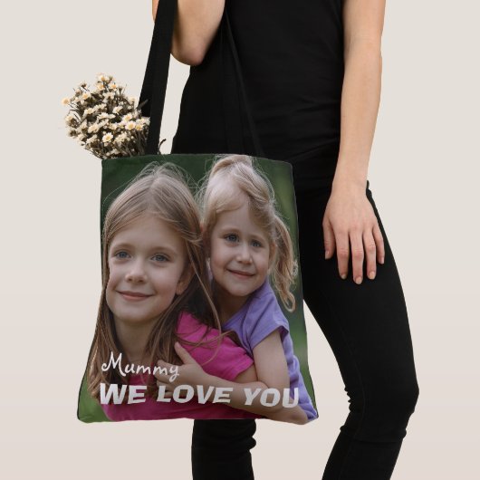 Customized with 2 and text tote bag (Dichtbij)