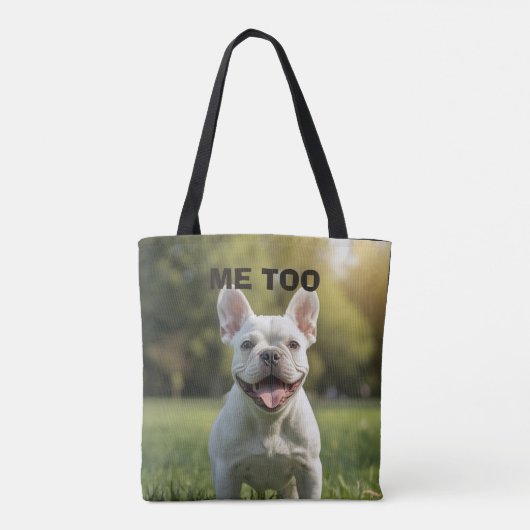 Customized with 2 and text tote bag (Achterkant)