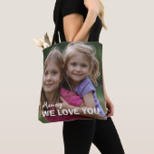 Customized with 2 and text tote bag (Dichtbij)