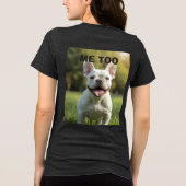 Customized with 2 and text Tri-Blend shirt (Achterkant)