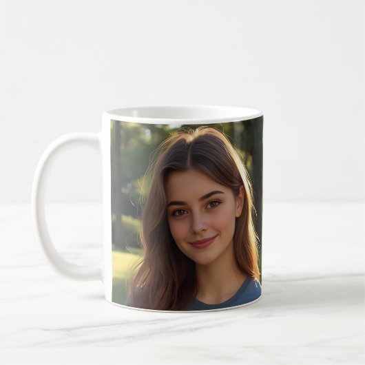 Customized with two photos koffiemok (Links)