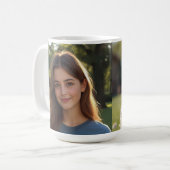 Customized with two photos koffiemok (Voorkant links)