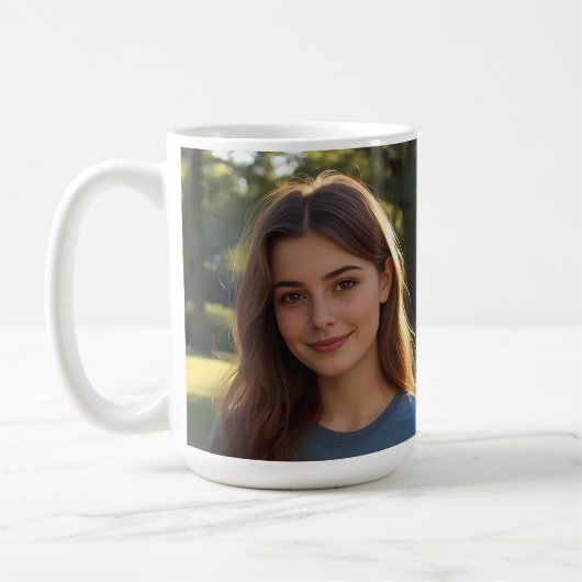 Customized with two photos koffiemok (Links)