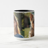 Customized with two photos mok (Midden)
