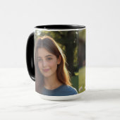Customized with two photos mok (Voorkant links)