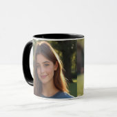 Customized with two photos mok (Voorkant links)