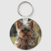 Customized with two photos sleutelhanger (Achterkant)