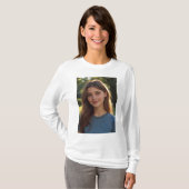 Customized with two photos t-shirt (Voorkant volledig)