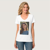 Customized with two photos t-shirt (Voorkant volledig)