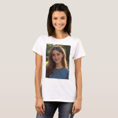 Customized with two photos t-shirt (Voorkant volledig)