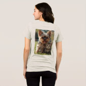 Customized with two photos Tri-Blend shirt (Achterkant volledig)