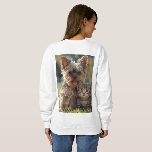 Customized with two photos trui (Achterkant volledig)
