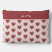 Customized Y2K Heart in Bordeaux Pink Retro Etui (Voorkant)