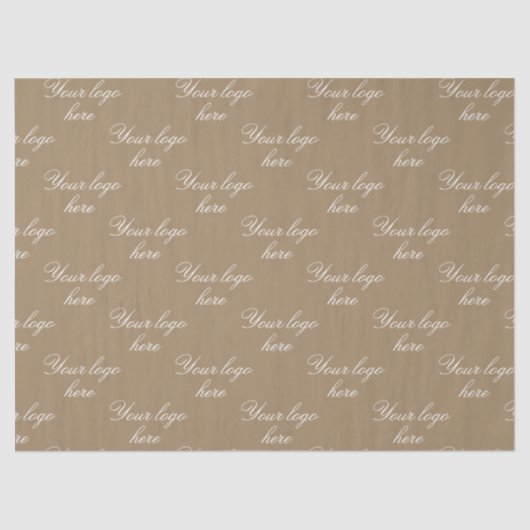 Customized Your Own Logo Stylish Modern Minimal  Tissuepapier (Voorkant)